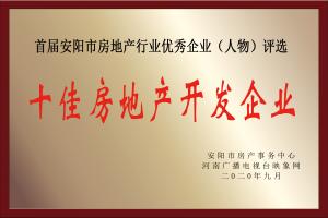 十佳房地產(chǎn)開發(fā)企業(yè)